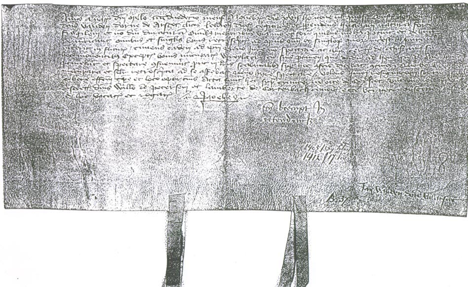 Overdrachtsakte van de hoeve 'Ter Lulsdonc' - 7 november 1412