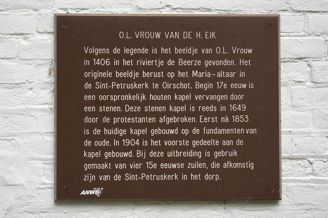 Informatiebord bij kapel O.L.V. van de H.Eik