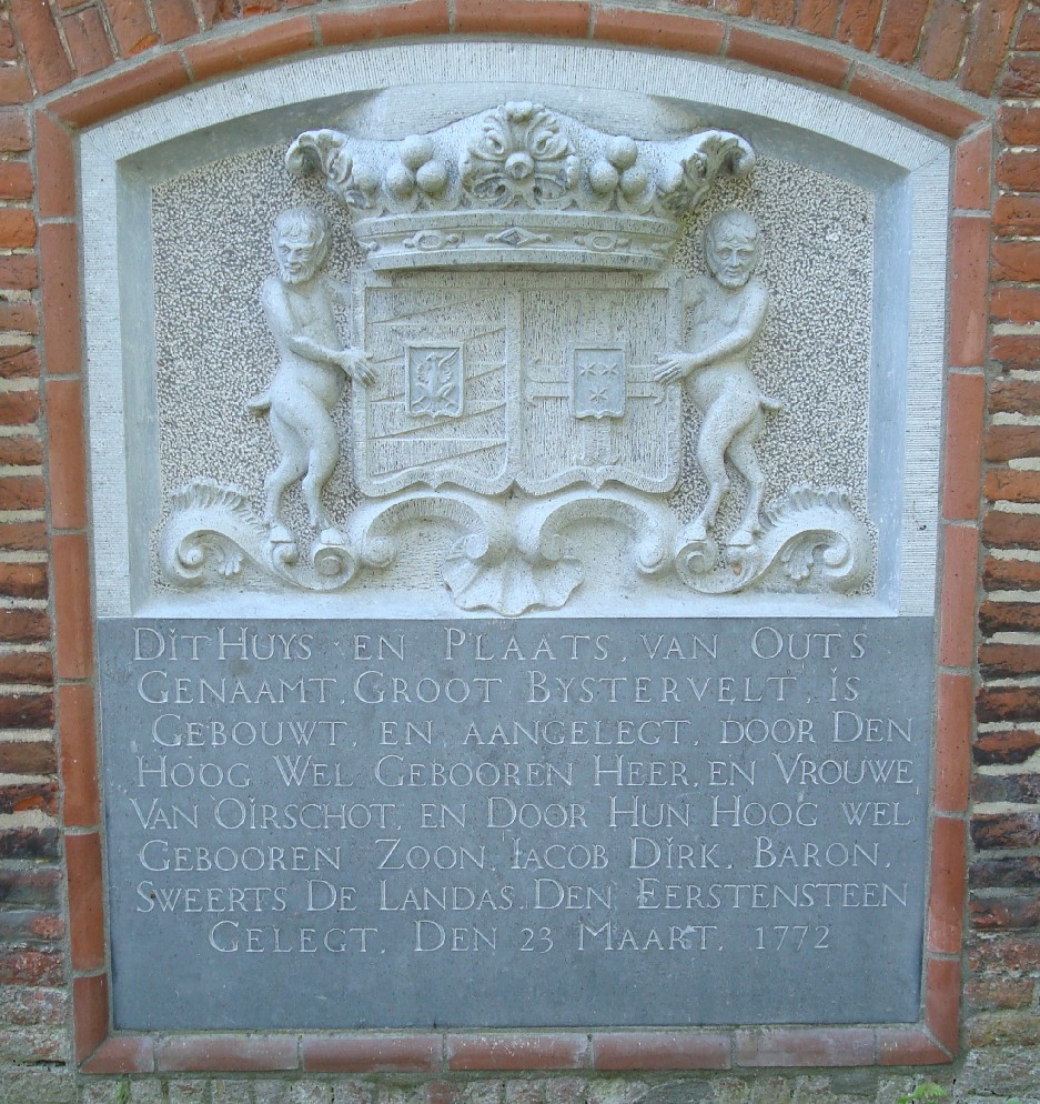 Eerste steen kasteel Bijstervelt - 1772
